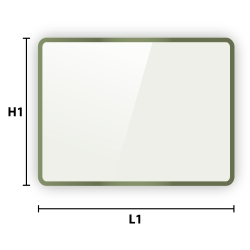 Verre à motifs Delta Mat