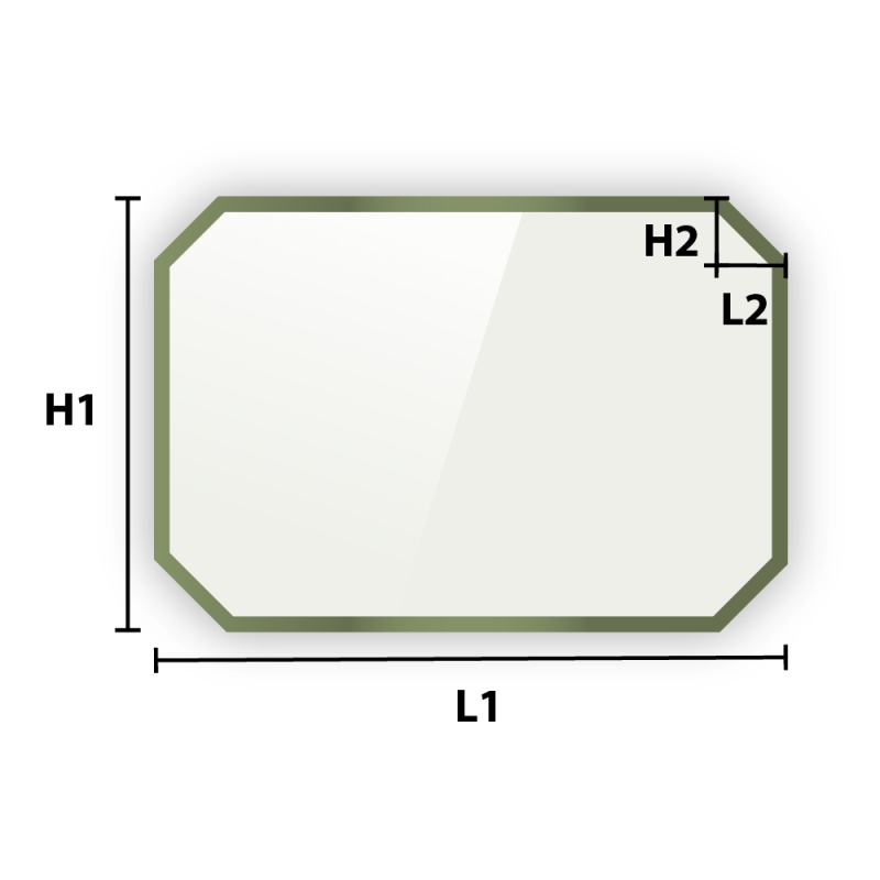 Verre trempé laqué sur mesure