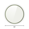 Dessus en verre trempé pour table de jardin ronde