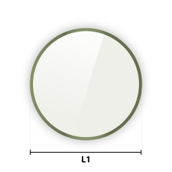 Plaque de sol en verre - Rond 1110mm