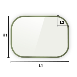 Verre trempé Gris sur mesure