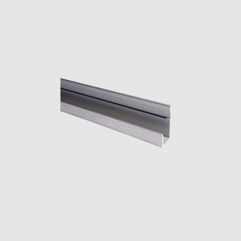 Cimaise - Profilé J de 10 x 12 x 25 mm pour miroirs et crédences - Longueur 2m50