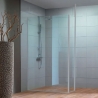 Profilé U alu pour paroi douche en verre de 6 à 12mm