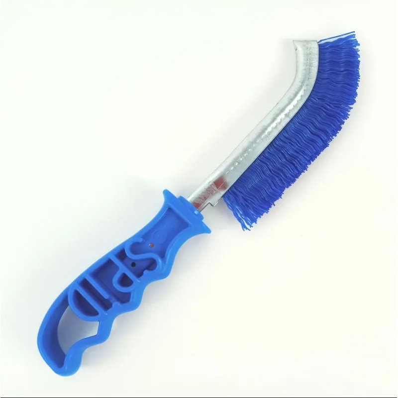 FUGINATOR Brosse à Joints Grise/Bleue - Nettoyage Efficace Salles De Bain, Cuisine Et Carrelage