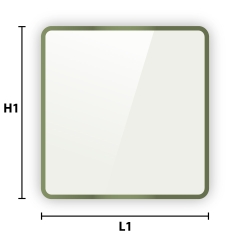Verre émaillé sur mesure