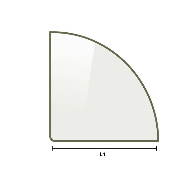 Verre trempé laqué sur mesure