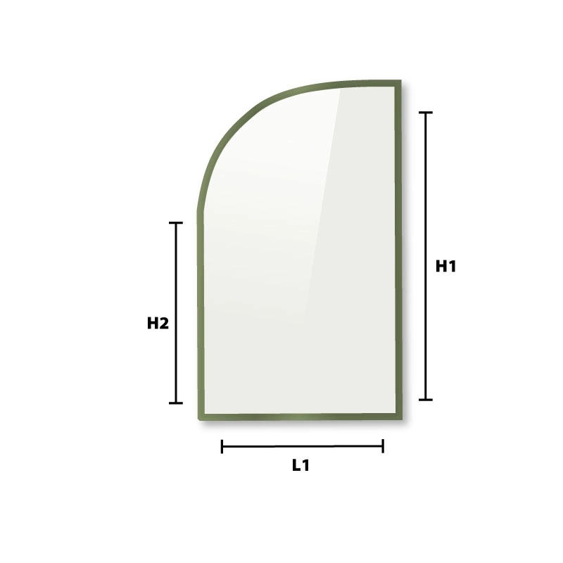 Verre trempé laqué sur mesure