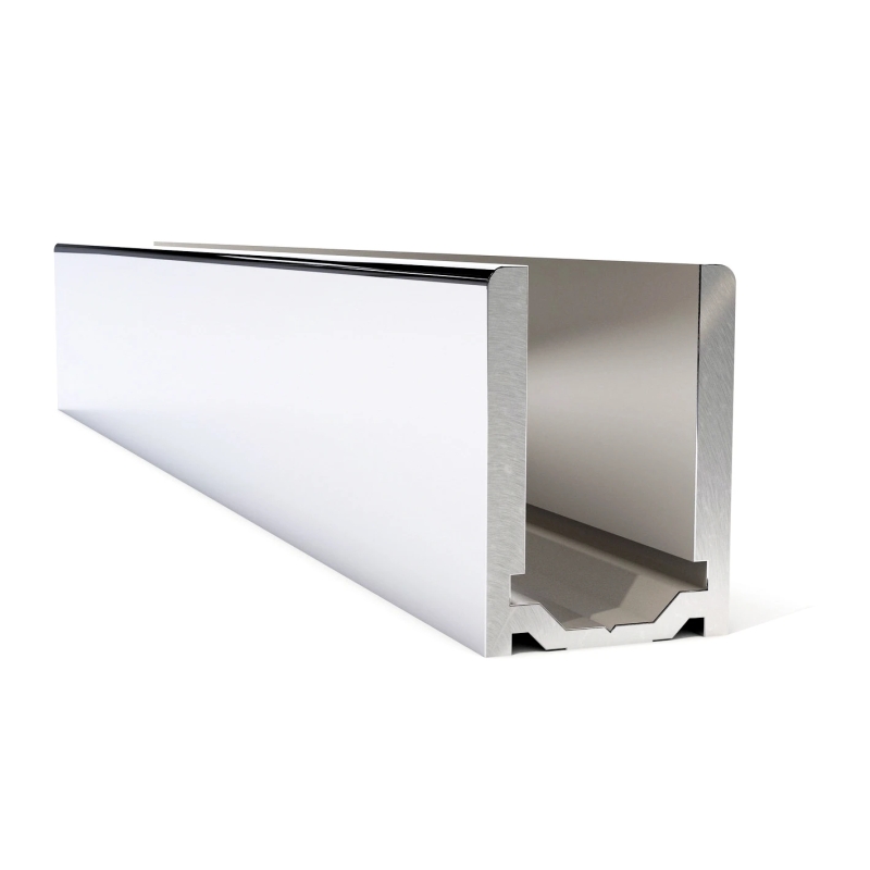 Profilé U alu pour paroi douche en verre de 6 à 12mm