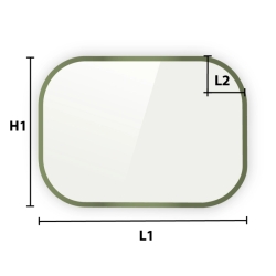 Verre émaillé pour table de jardin