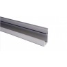 Cimaise - Profilé J de 10 x 12 x 25 mm pour miroirs et crédences - Longueur 2m50